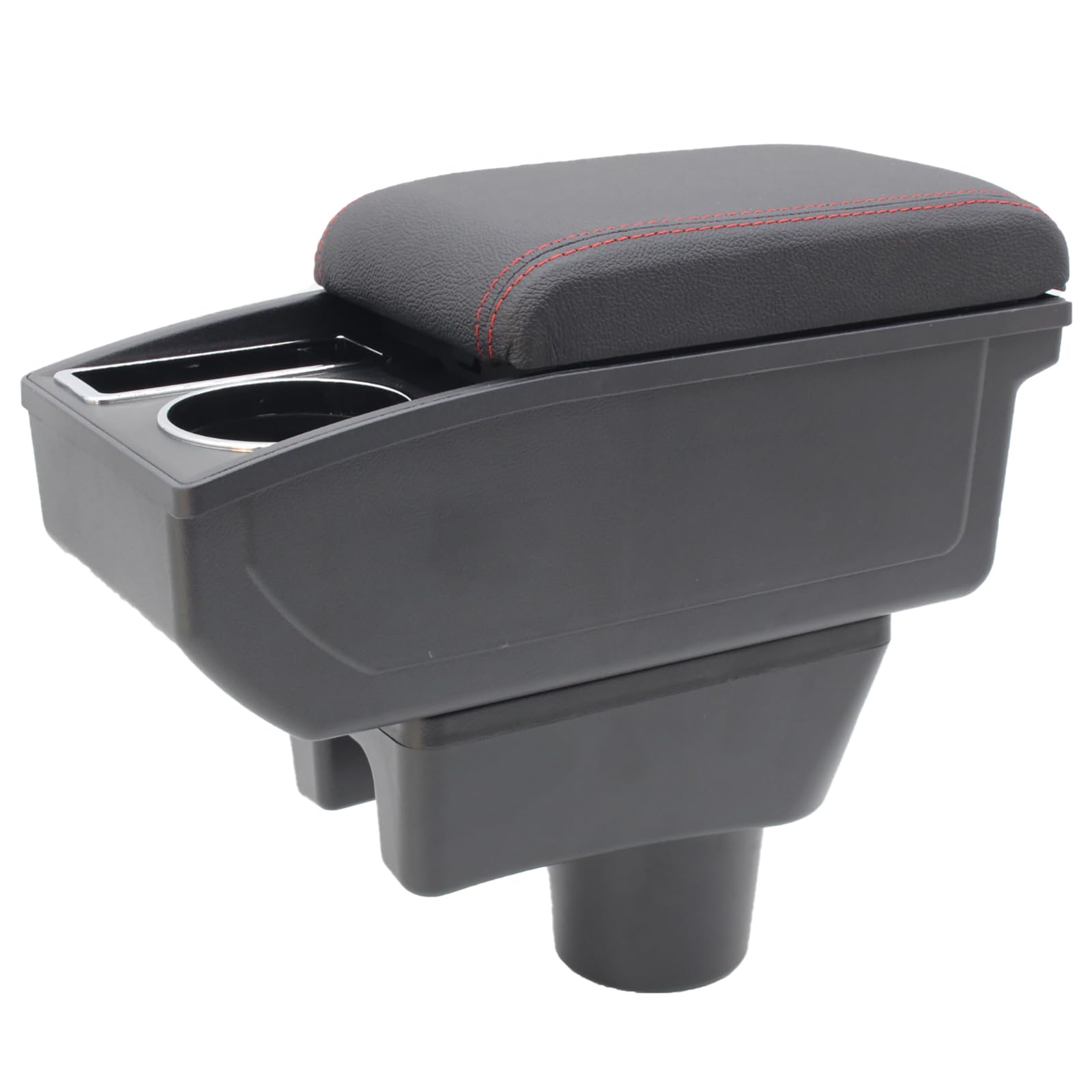 for Mitsubishi Mirage 2014-2024 Car Armrest Box Center Console Accessory Leather Arm Rest Double-Layer Storage Space with Cup Ho
